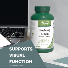 Load image into Gallery viewer, Blueberry Extract &amp; Lutein Esters 200 Vegan Tablets