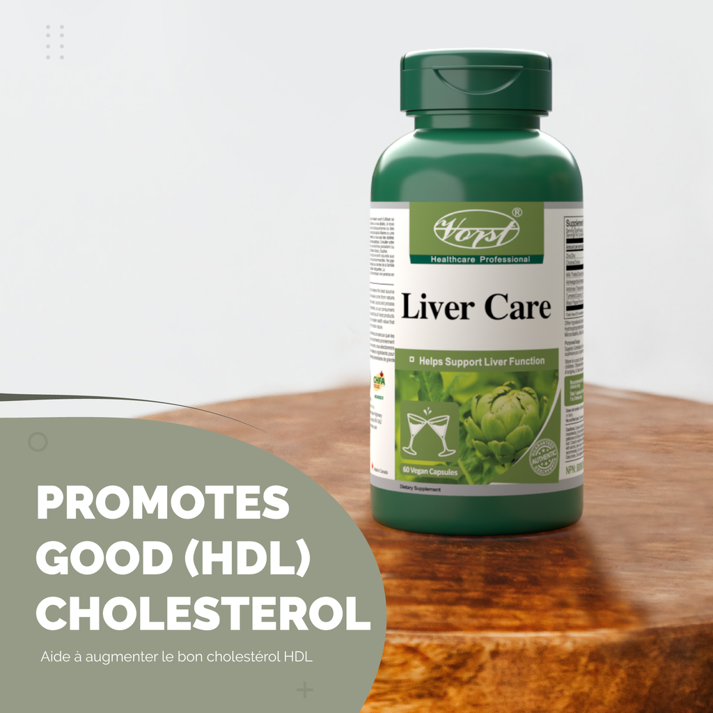 Liver Care 60 Vegan Capsules promotes good (HDL) Cholesterol
