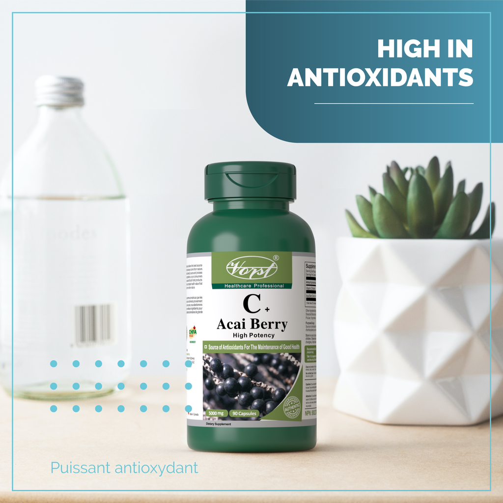 Acai Berry Capsules for Weight Loss 5000 Mg High in Antioxidants Benefit Photo