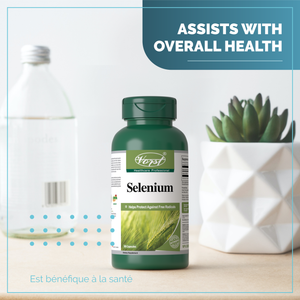 Selenium Assists with overall health