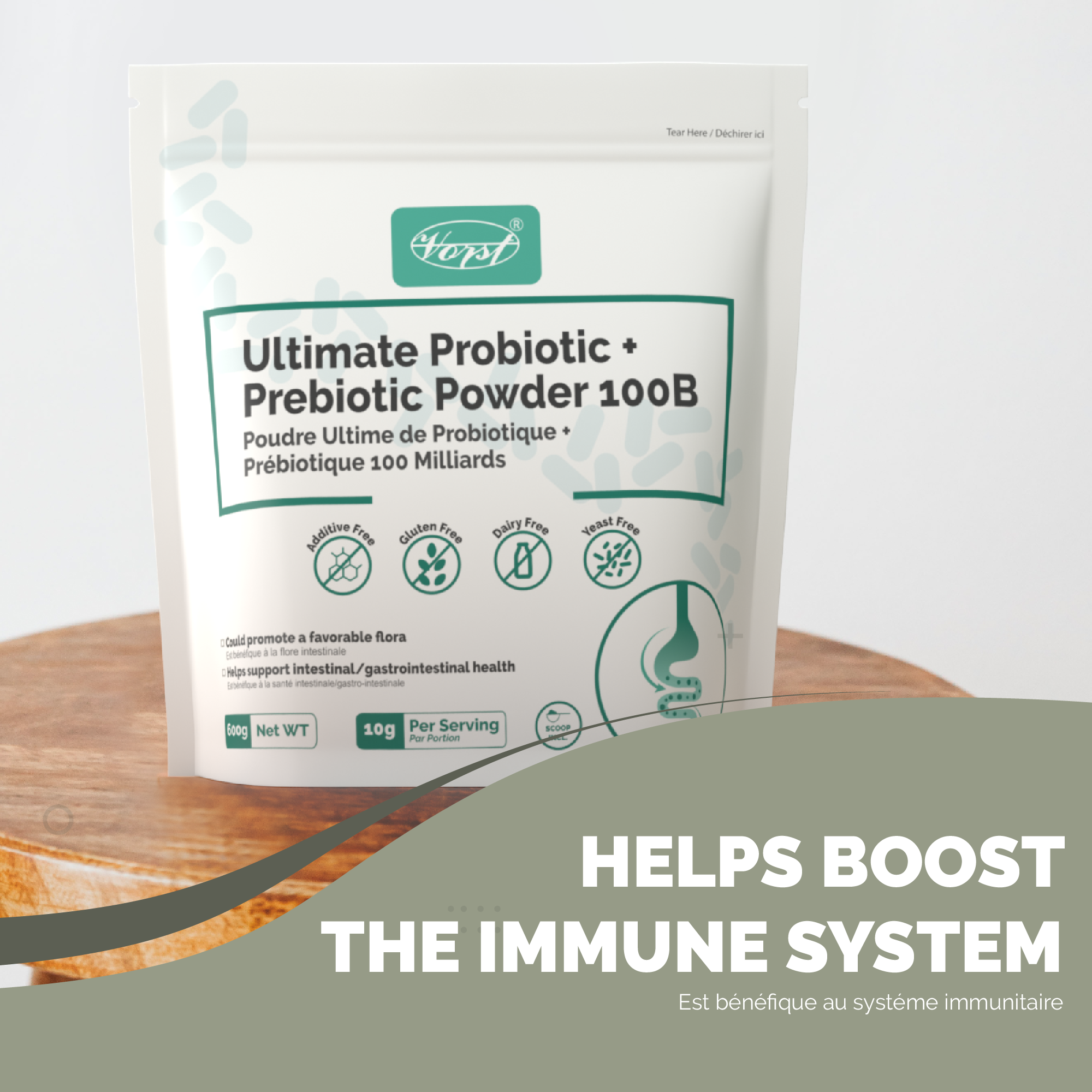 Probiotic with Prebiotic Powder 100 Billion