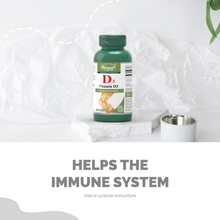 Load image into Gallery viewer, Vitamin D3 25mcg (1000 IU) 120 Capsules