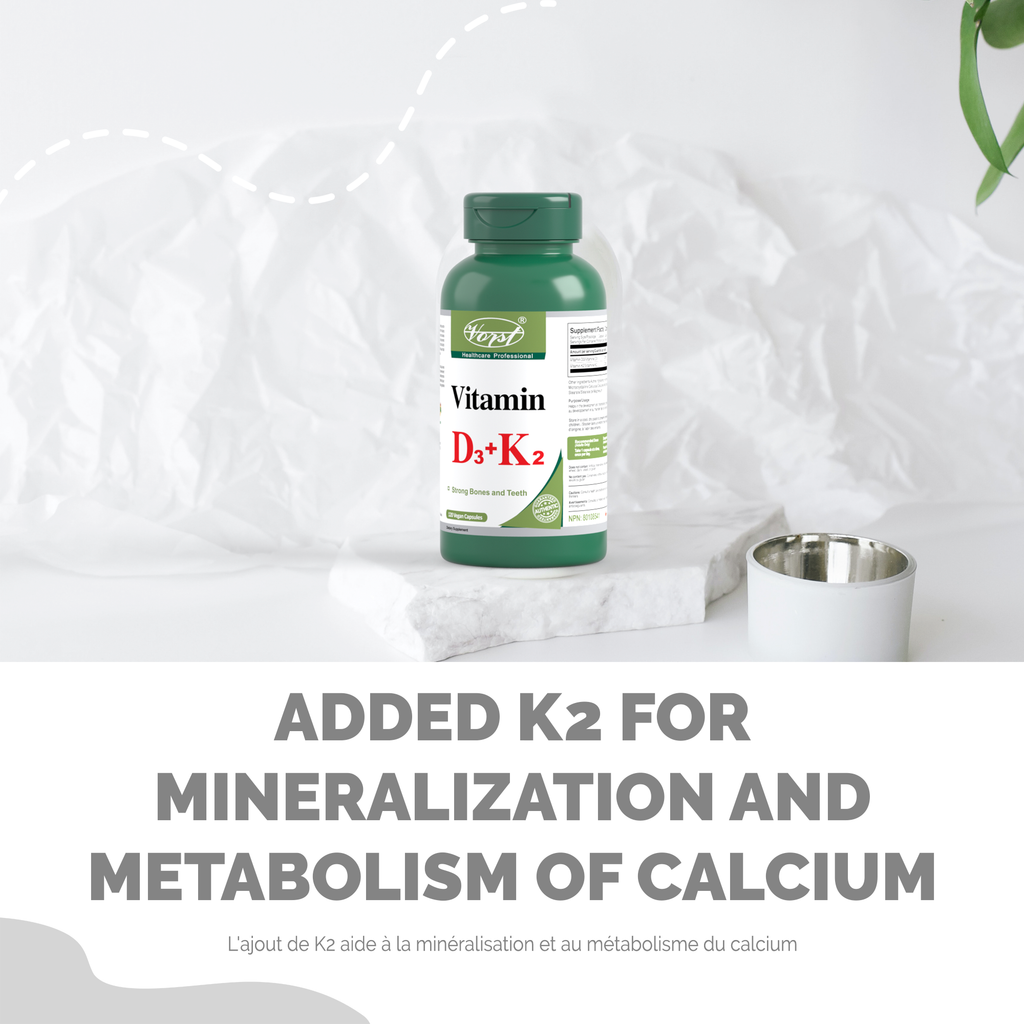 Vitamin D3 & K2 for Bone