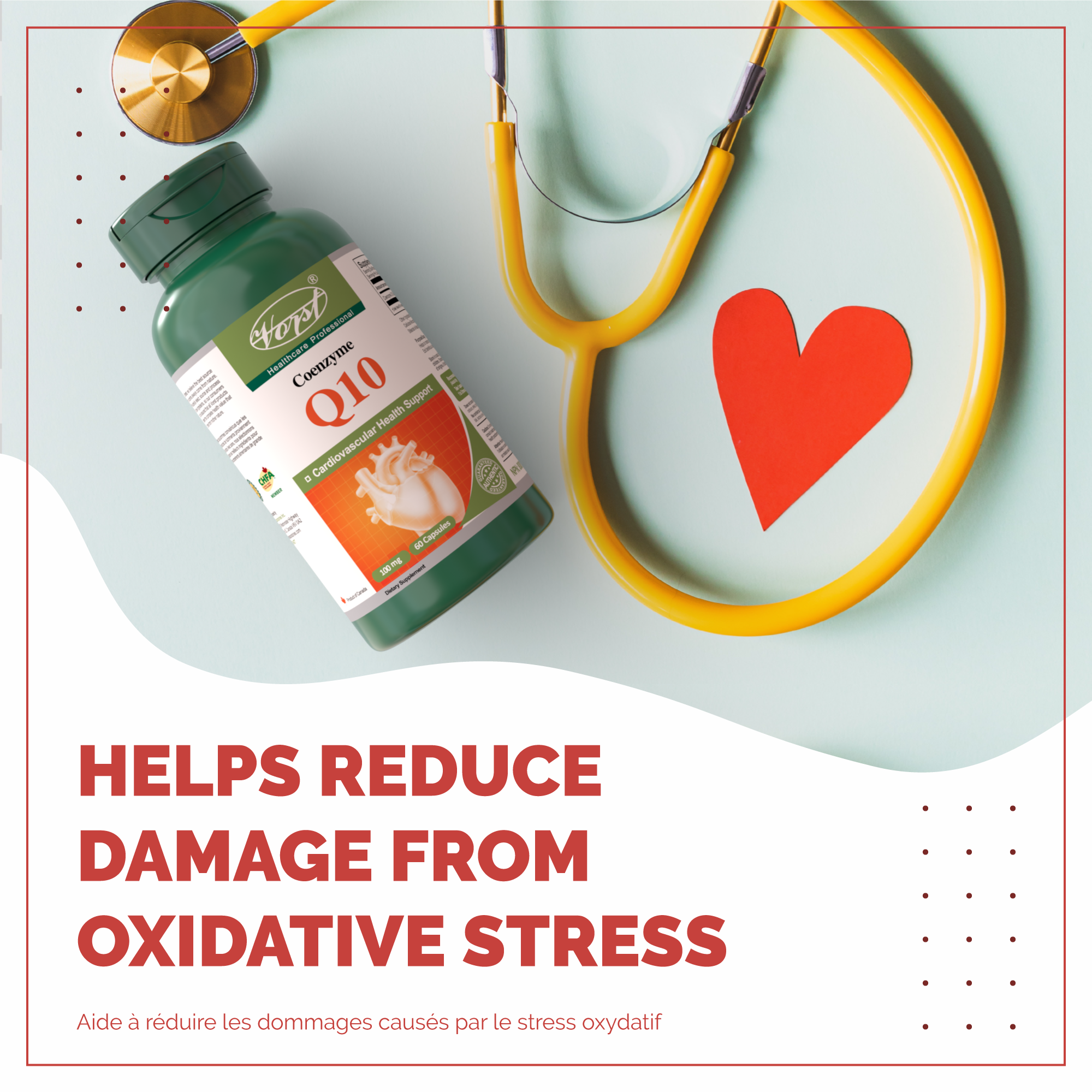 Coenzyme q10 100mg 60 Capsules Helps reduce damage from oxidative stress