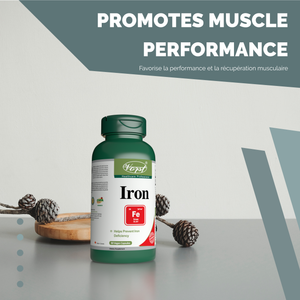 Iron Supplement Max Strength 45mg 90 Vegan Capsules Promotes muscle performance