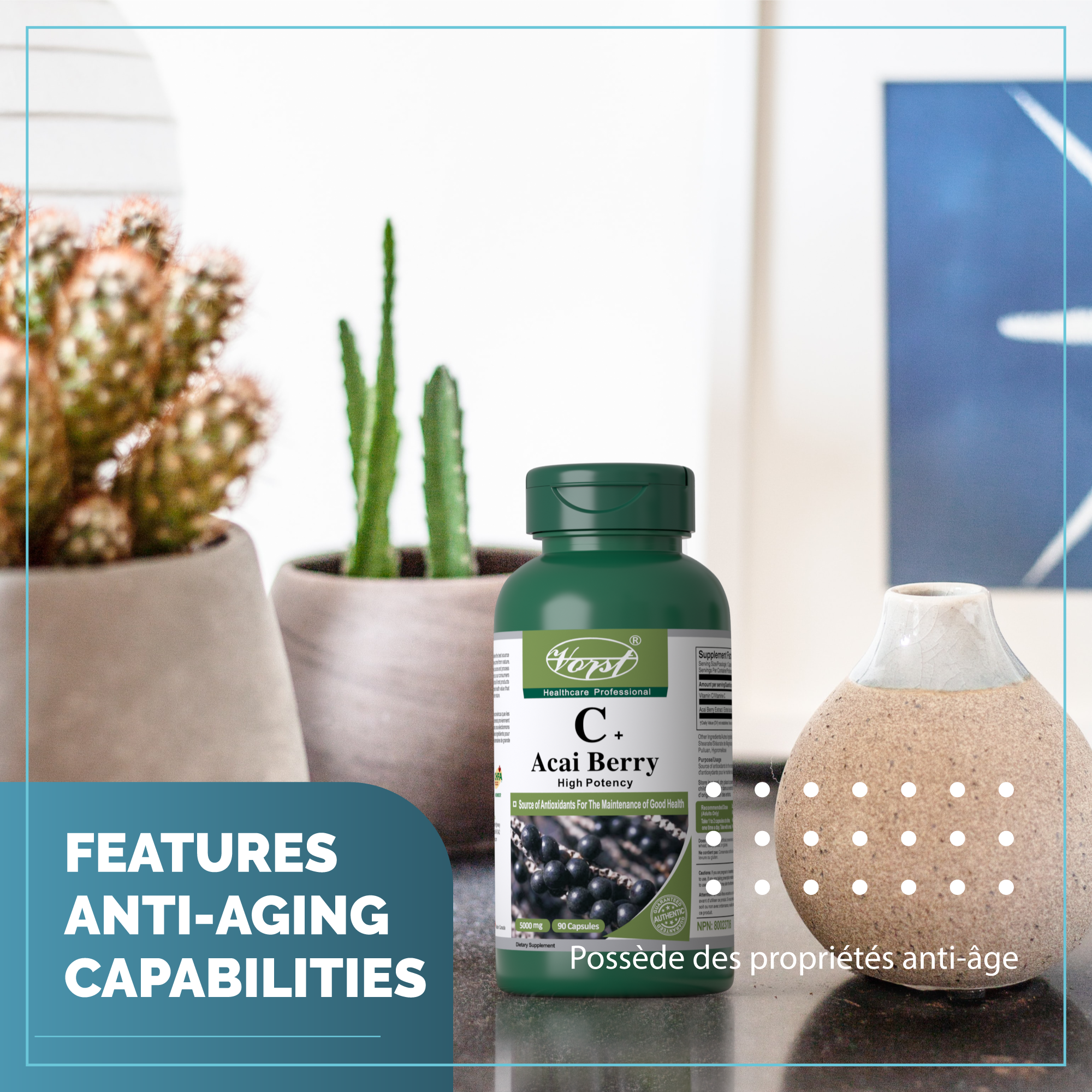 Acai Berry Capsules for Weight Loss 5000 Mg Features Anti Aging Properties Benefit Photo