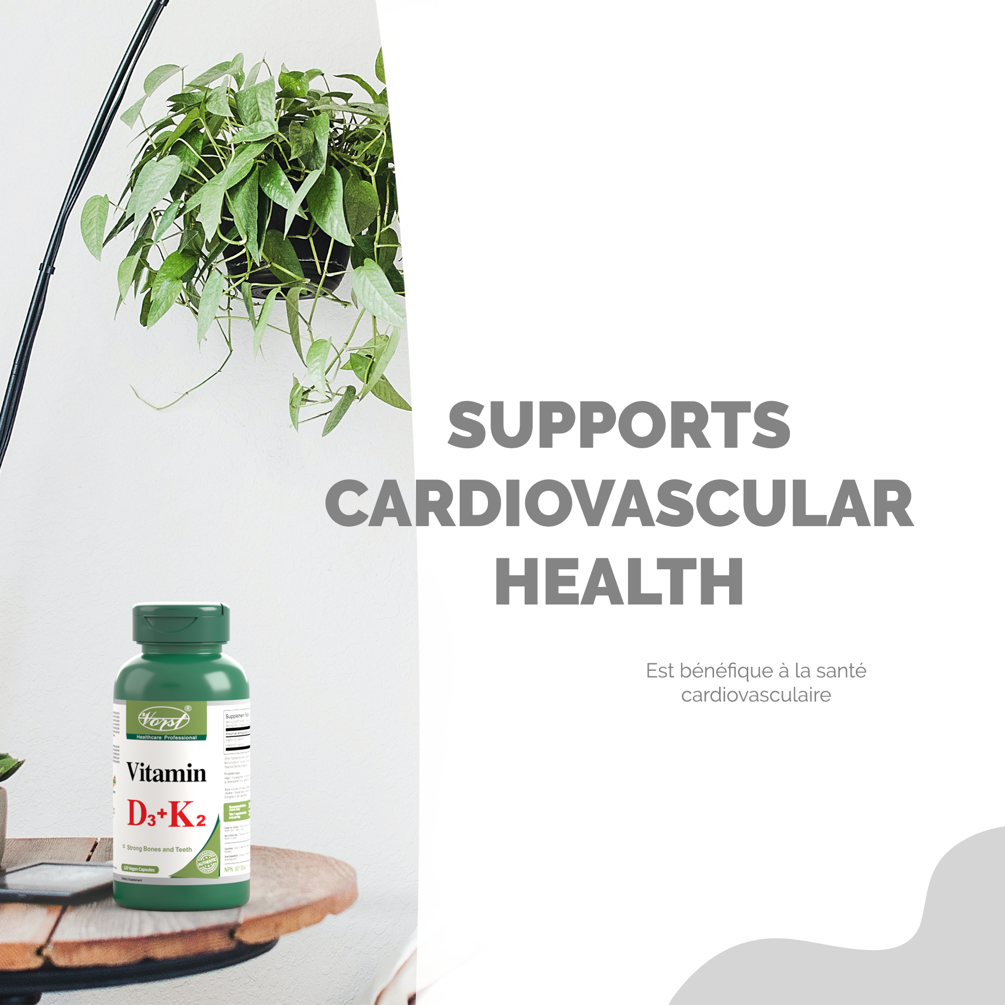 Vitamin D3 & K2 for Bone