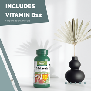 Melatonin 10mg with Vitamin B12  60 Capsules