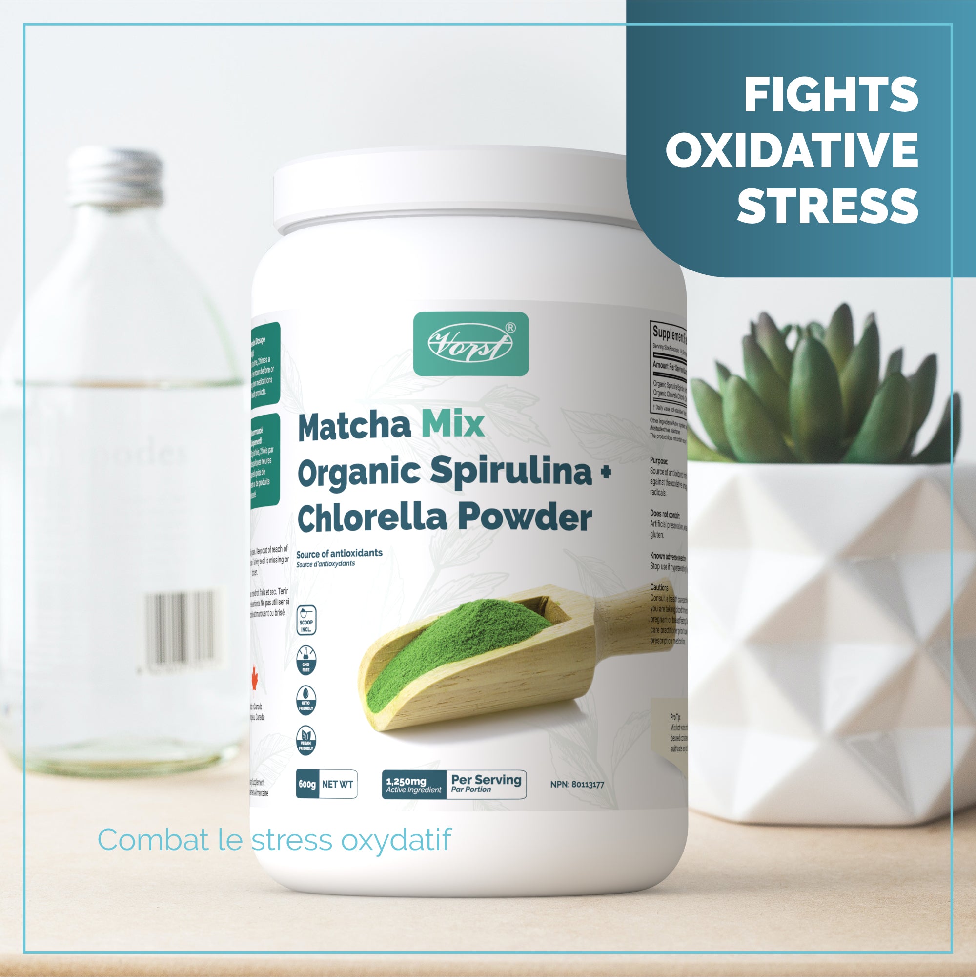 Matcha Mix Spirulina + Chlorella, Superfood 