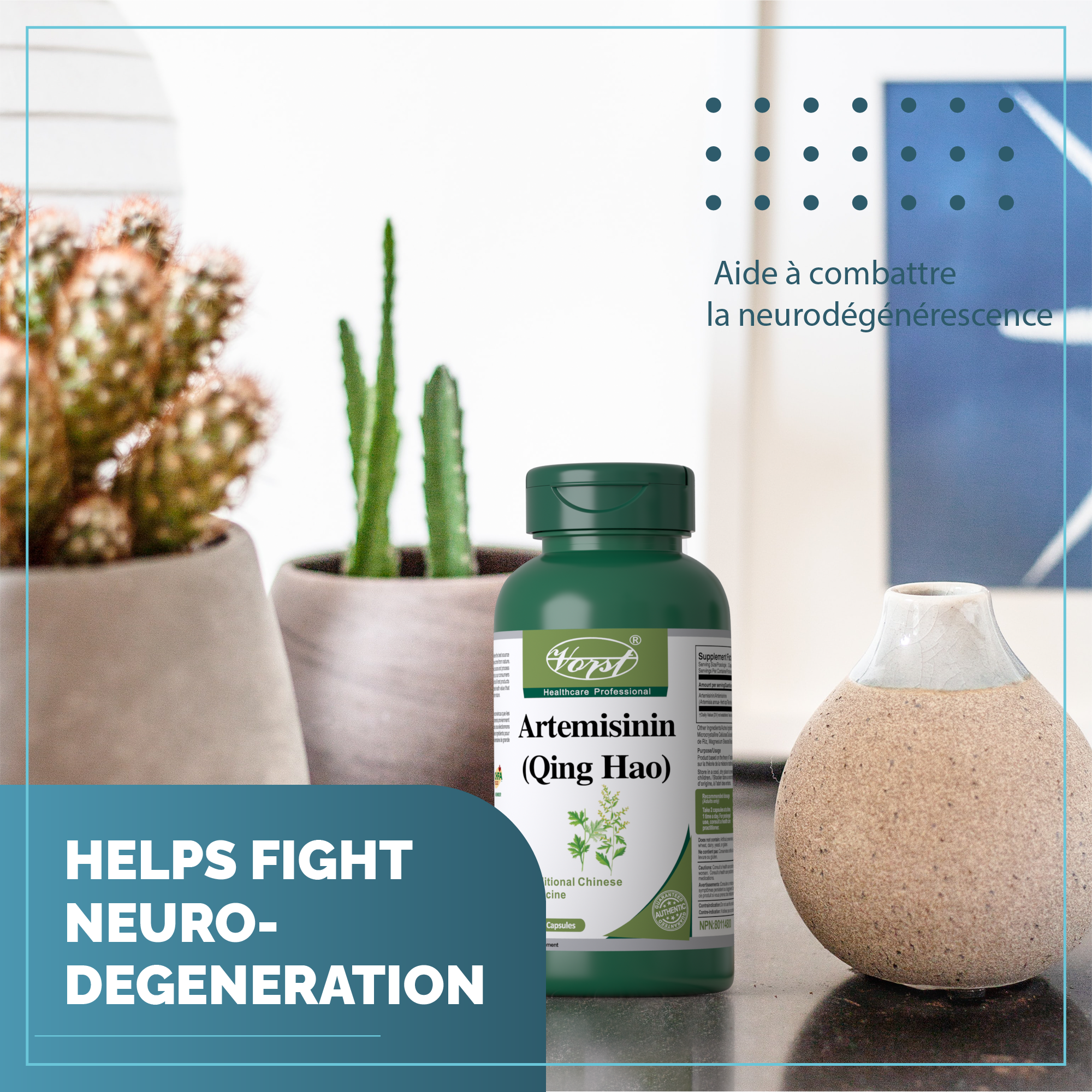 Benefits - Helps fight nero-degeneration