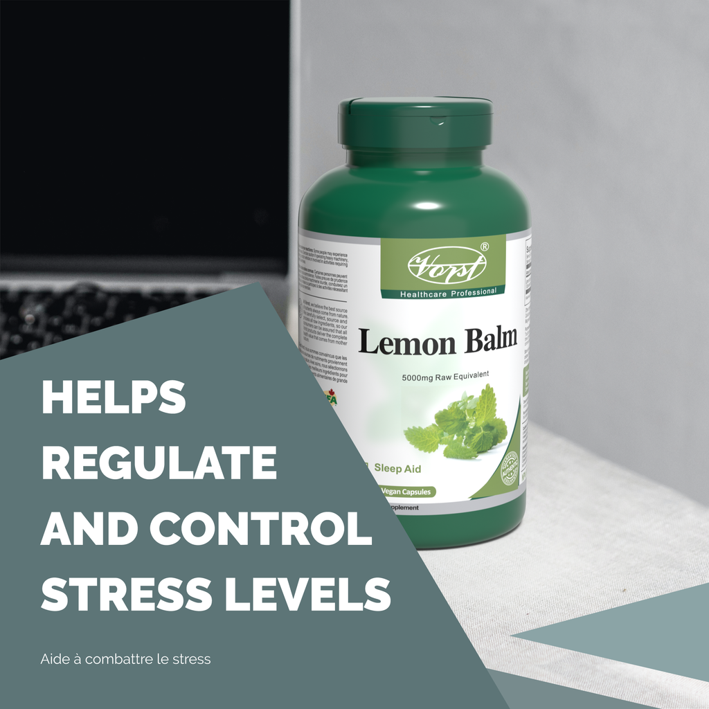 Lemon Balm 5000mg 180 Vegan Capsules Helps regulate and control stress levels