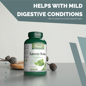 Lemon Balm 5000mg 180 Vegan Capsules helps with mild digestive conditions