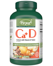 Load image into Gallery viewer, Calcium with Vitamin D 1250mg + 3mcg 150 Tablets bottle front