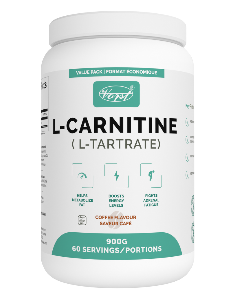 L-Carnitine L-Tartrate Powder Coffee Flavor 600g bottle front