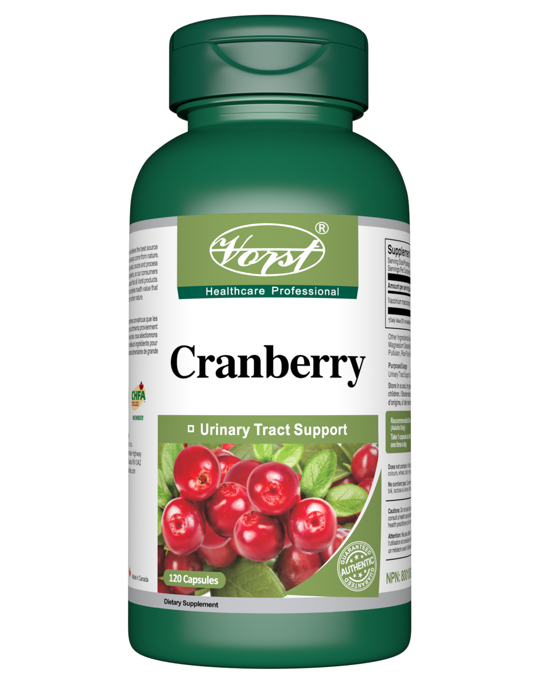 Cranberry 500mg 120 Capsules