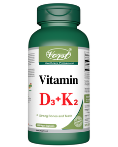 Vitamin D3 1000IU + Vitamin K2 120mcg 120 Vegan Capsules