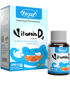 Vitamin D3 Liquid 400 IU 180 Drops 5ml for Baby & Kid