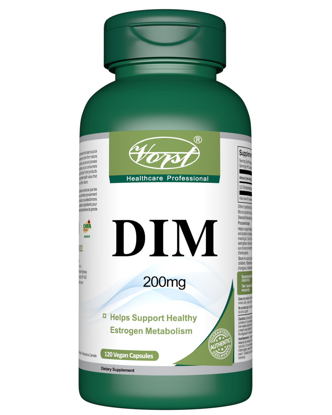 Buy DIM Supplement Canada 200mg 120 Vegan Capsules Online