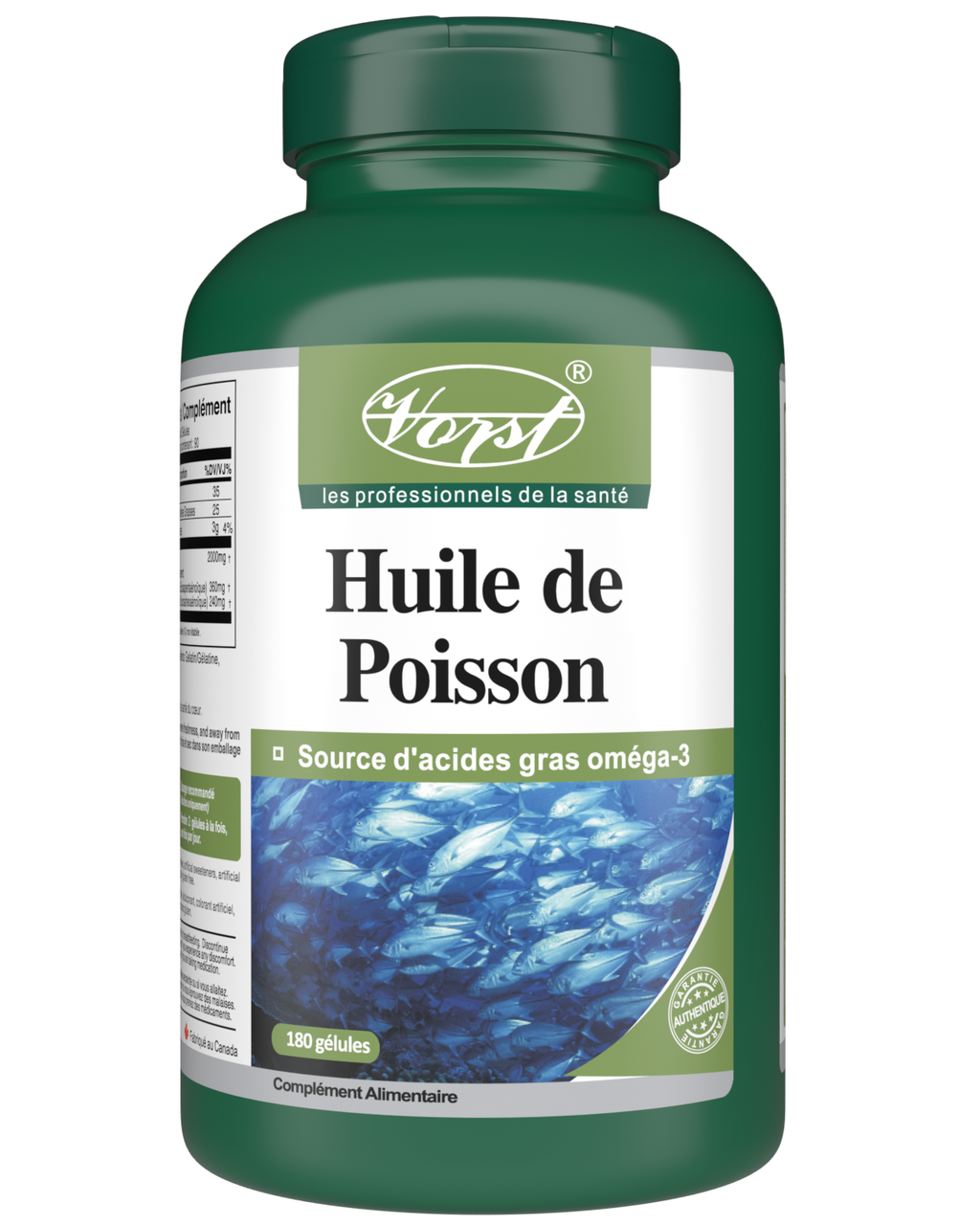 Fish Oil 180 Softgels French