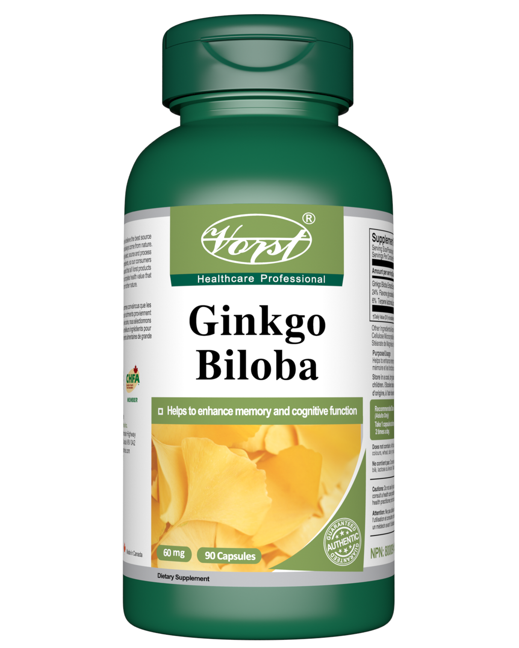 Ginkgo Biloba for Cognitive Function and Memory