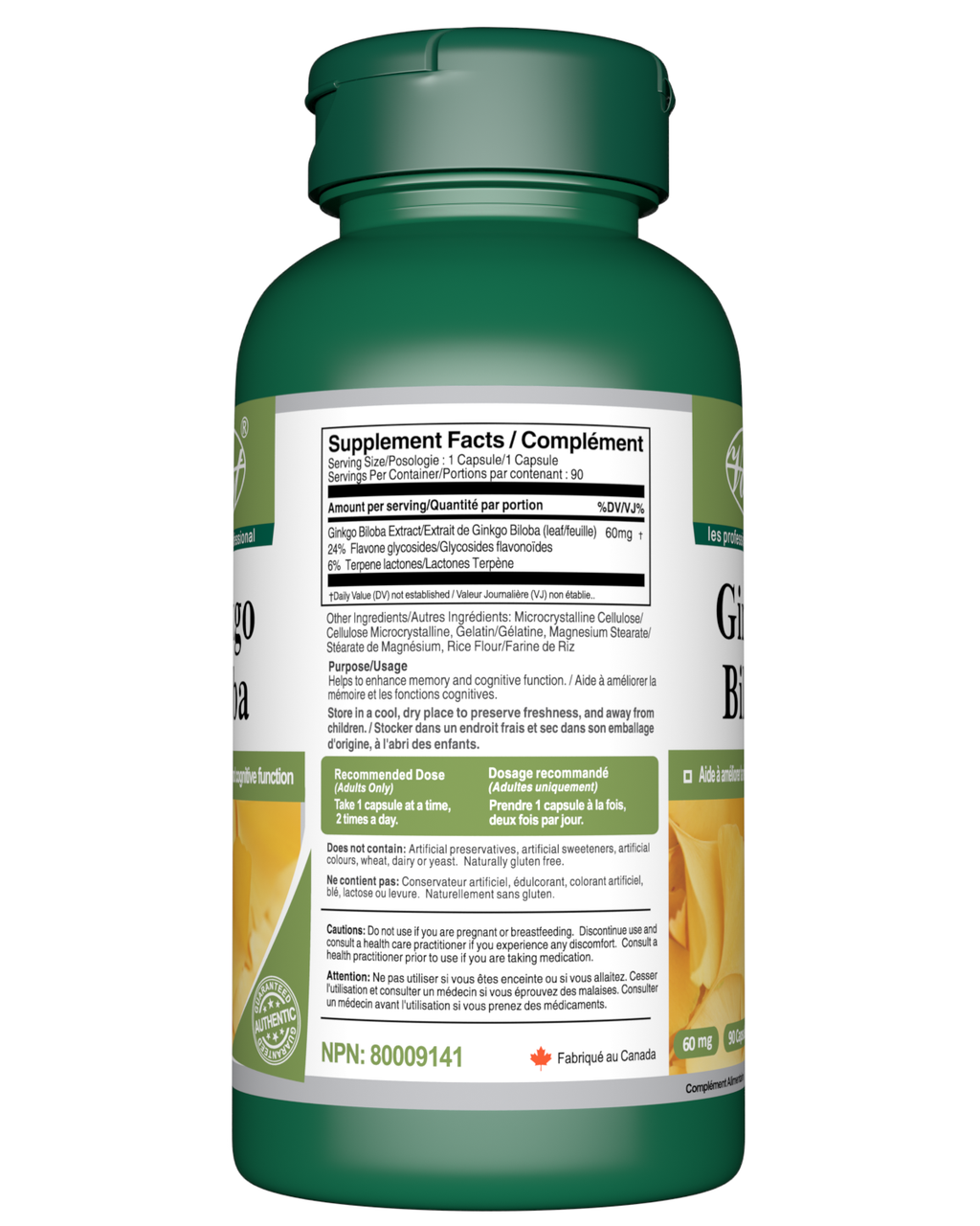 Ginkgo Biloba 90 Capsules