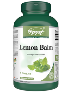 Lemon Balm 5000mg 180 Vegan Capsules bottle front