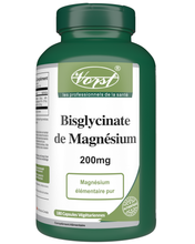 Load image into Gallery viewer, Magnesium Bisglycinate 200mg 180 Vegan Capsules
