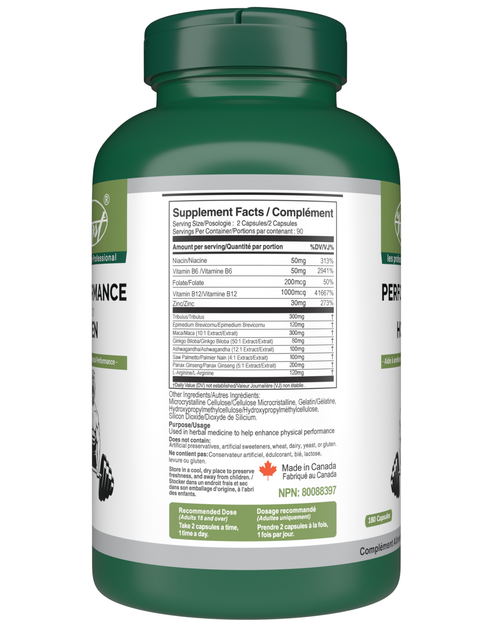 Pre-Workout Performance Supplement for Men