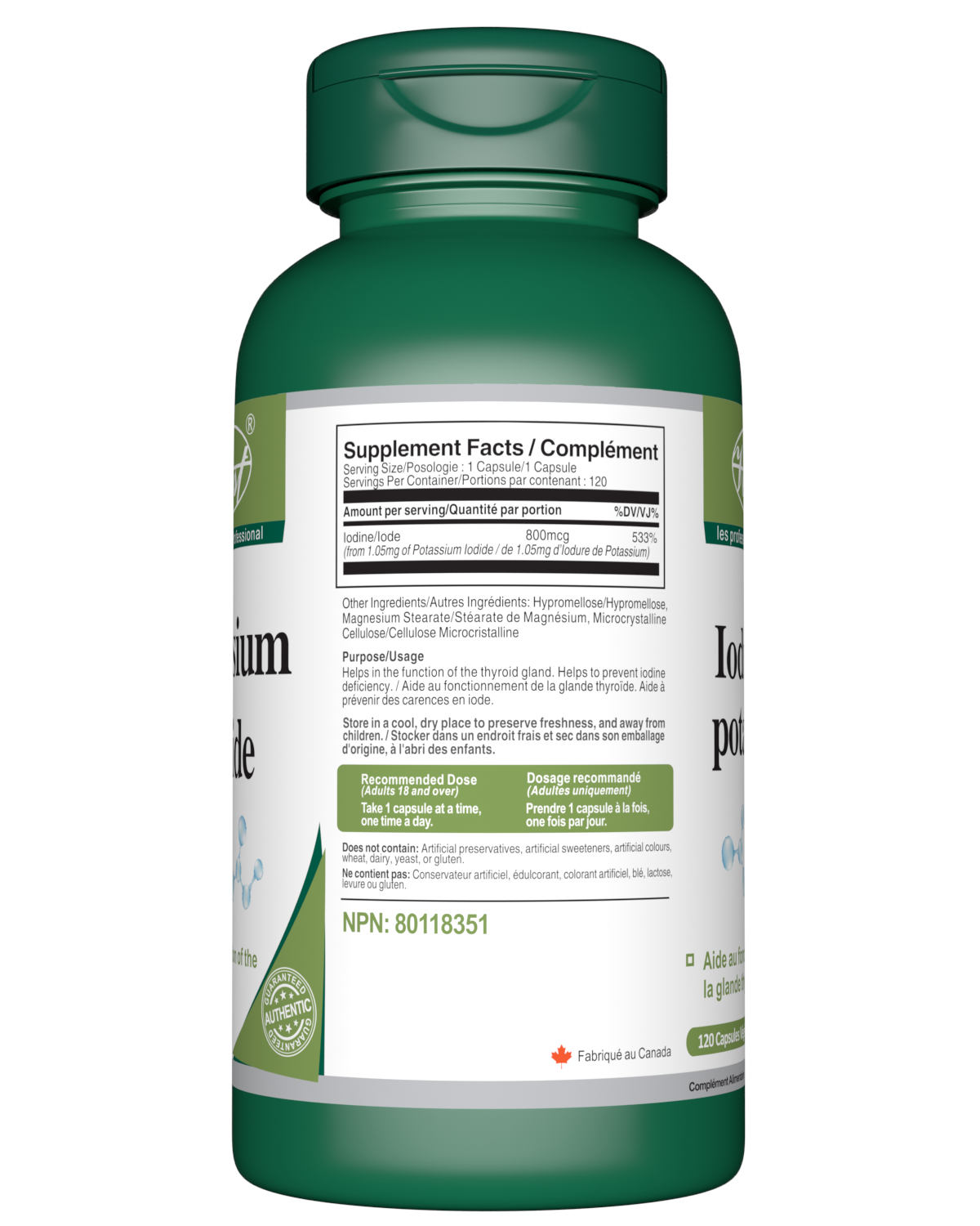 Iodide supplements for online thyroid