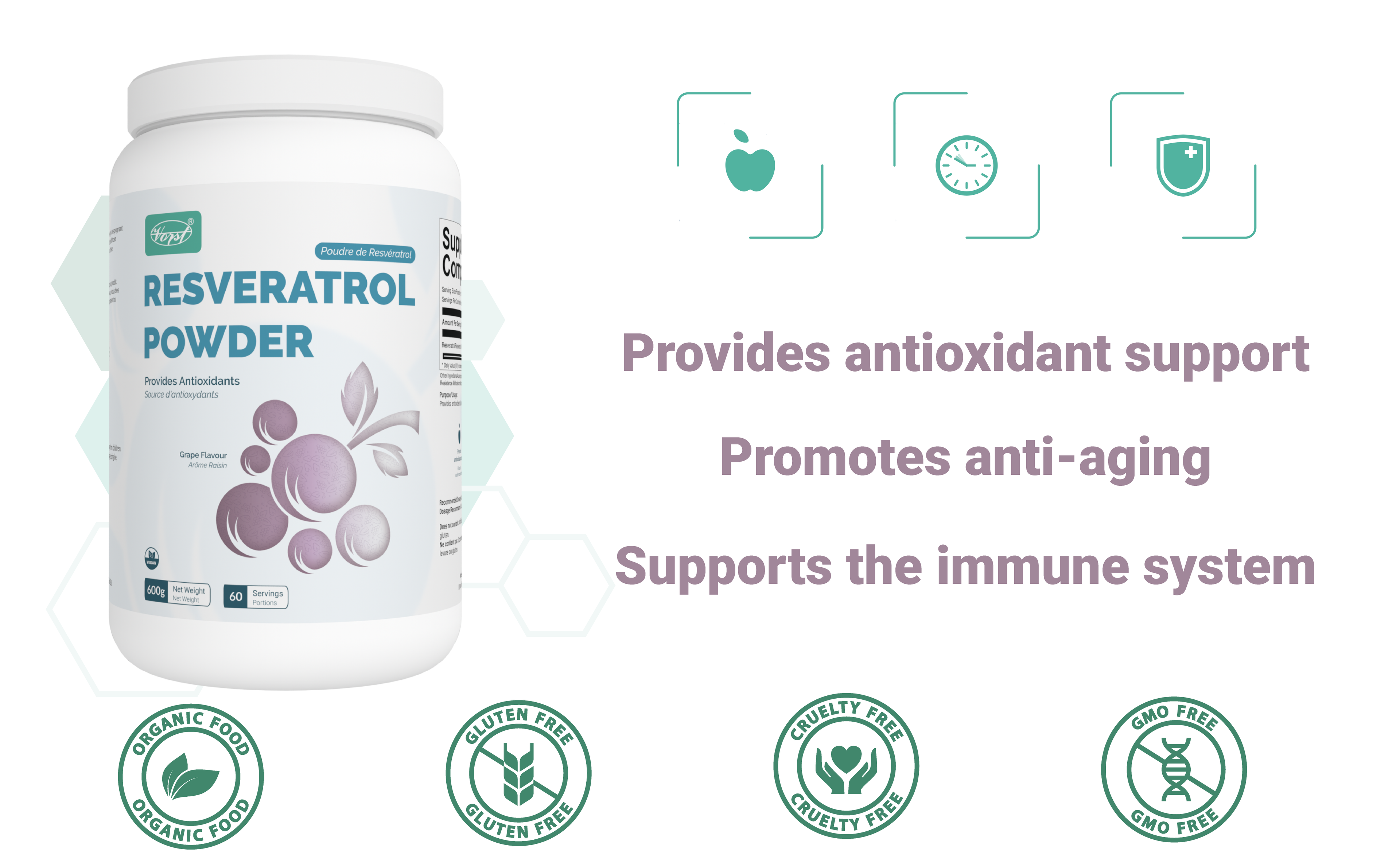 Resveratrol Powder for Antioxidant Support