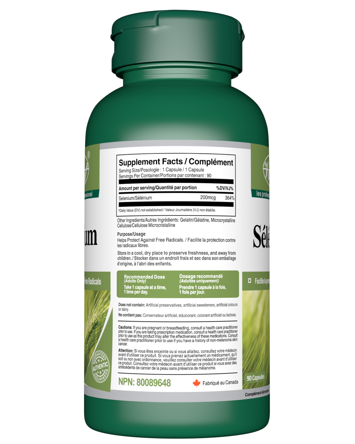 Selenium Supplement facts