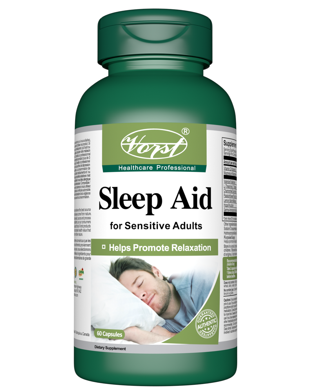 Sleep Aid For Sensitive Adults 60 Capsules