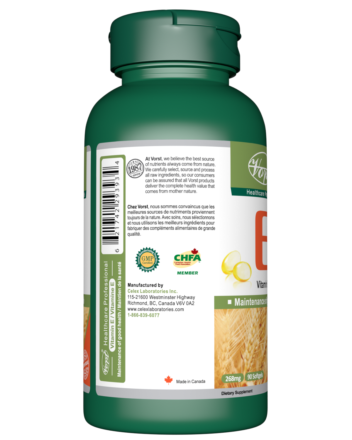 Vitamin E Oil 400 IU 90 Softgels At Vorst