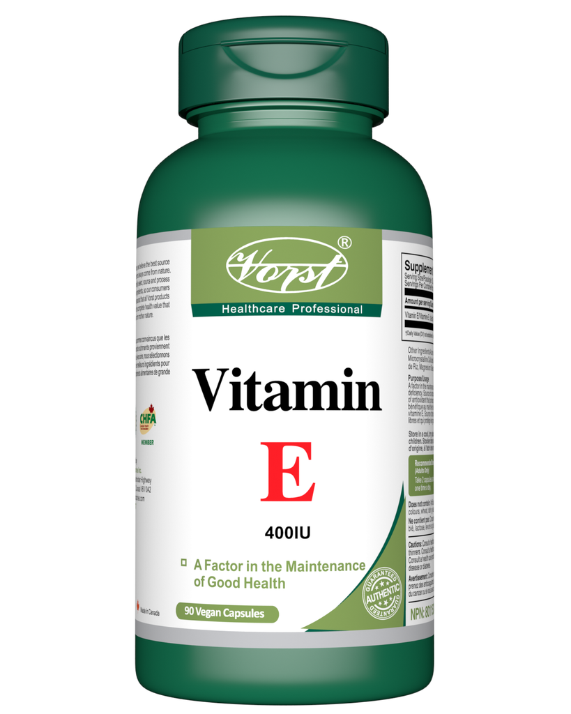 Vitamin E 400IU 90 Vegan Capsules Without Gelatin