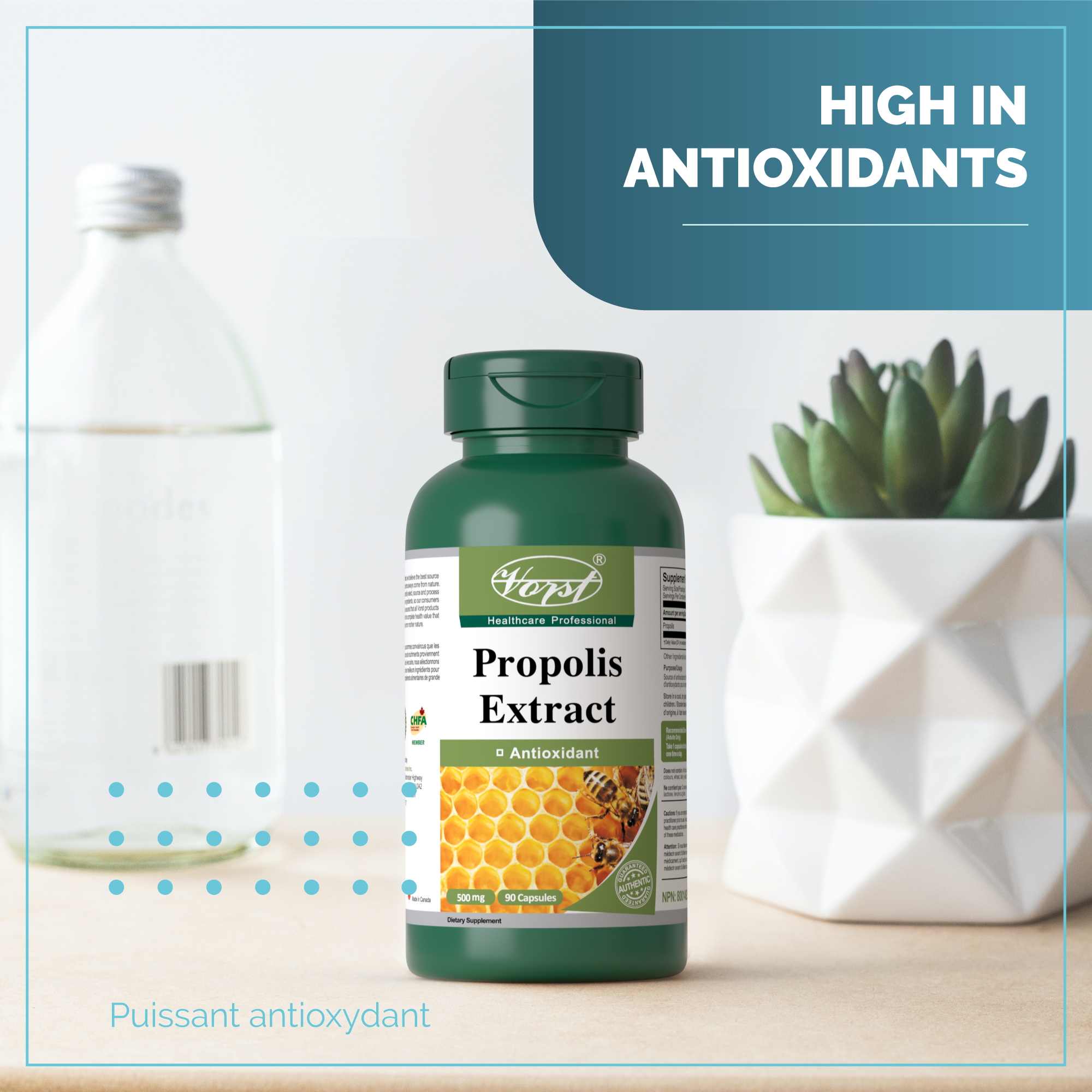 Bee Propolis Extract 500mg for Antioxidants