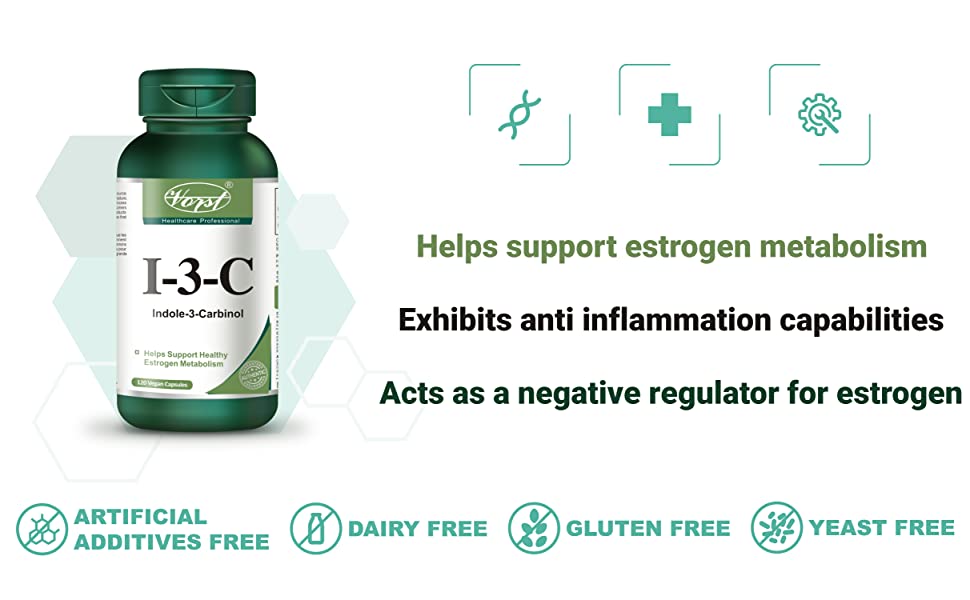 Indole 3 Carbinol I3C 400mg 120 Vegan Capsules benefits